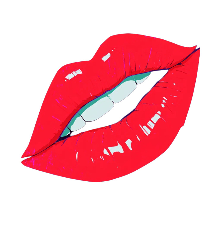 Surreal Dream Lips Vinyl Car Decal Sticker – Waterproof & UV-Resistant 8"