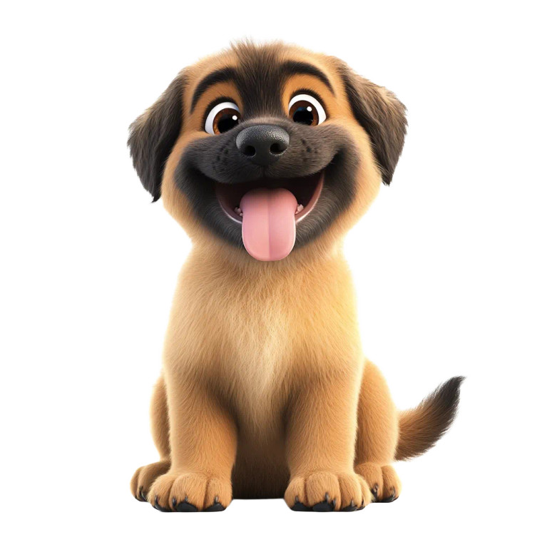 Leonberger Puppy Smile Vinyl Car Decal Sticker – Waterproof & UV-Resistant 8"