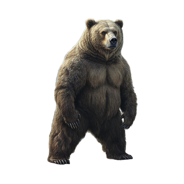 Pleistocene Giant Bear Vinyl Car Decal Sticker – Waterproof & UV-Resistant 8"