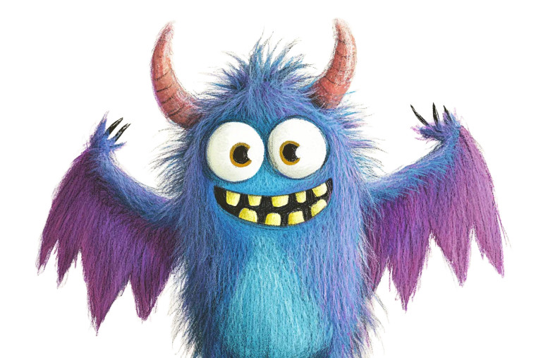 Playful Monster Character Vinyl Car Decal Sticker – Waterproof & UV-Resistant 8"