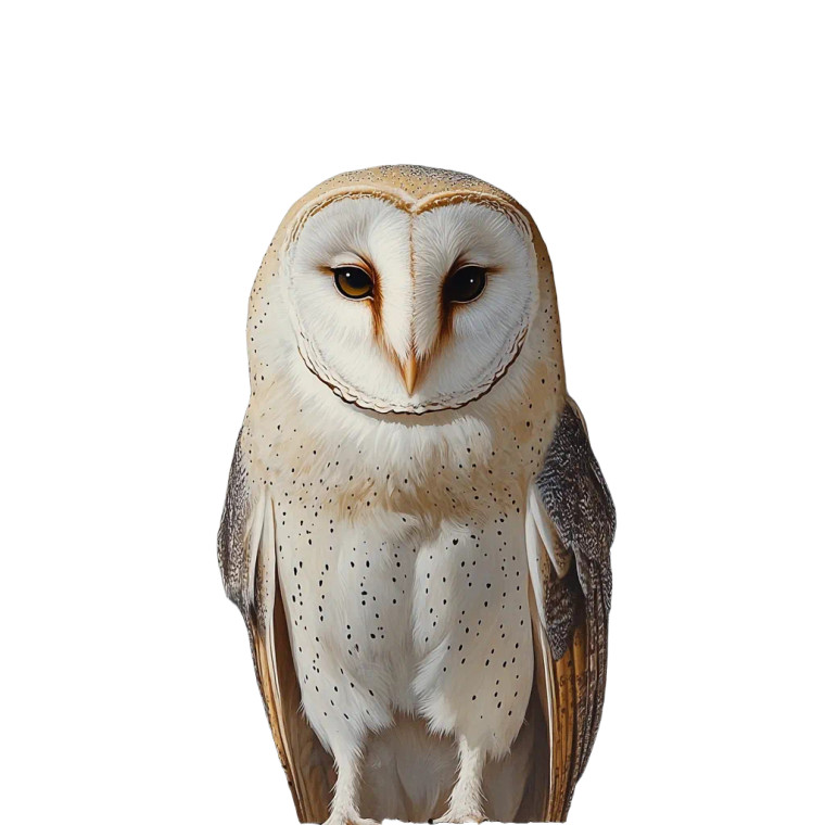 Barn Owl Moon Vinyl Car Decal Sticker – Waterproof & UV-Resistant 8"