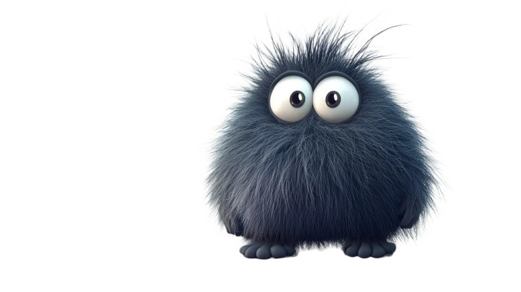 Funny Fuzzy Character Vinyl Car Decal Sticker – Waterproof & UV-Resistant 8"