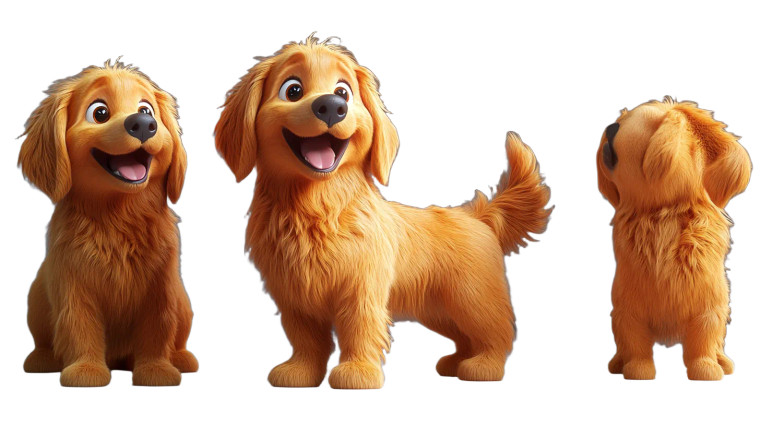 Golden Retriever 3D Vinyl Car Decal Sticker – Waterproof & UV-Resistant 8"