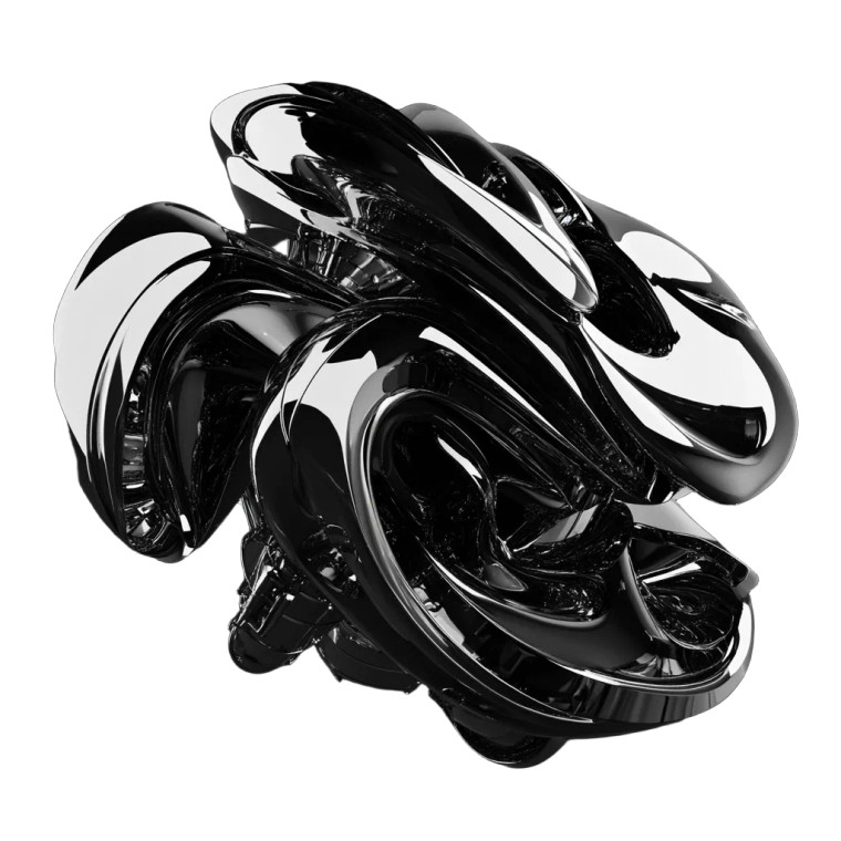 Abstract Geometric Model Vinyl Car Decal Sticker – Waterproof & UV-Resistant 8"