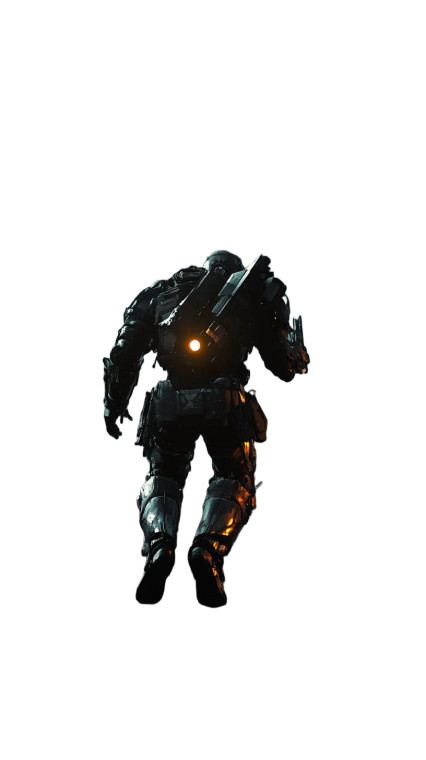 Futuristic War Survivor Vinyl Car Decal Sticker – Waterproof & UV-Resistant 8"