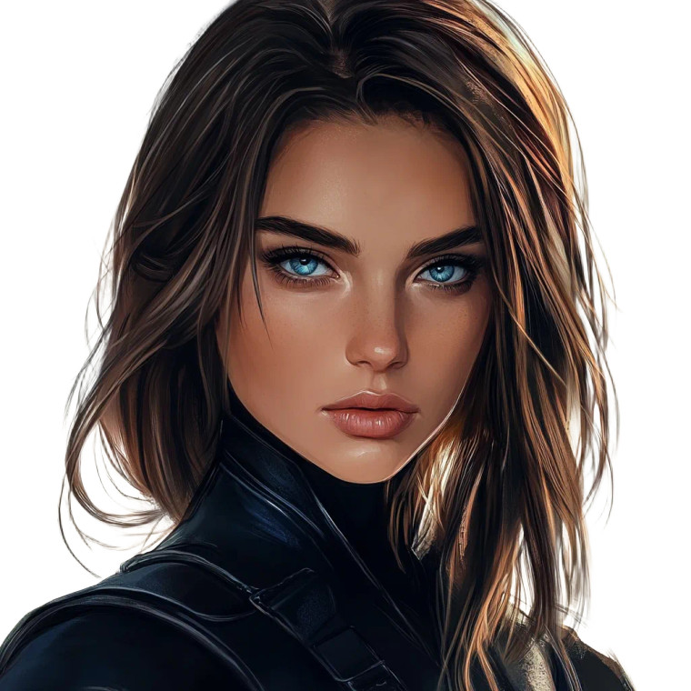 Fantasy Warrior Woman V7 Vinyl Car Decal Sticker – Waterproof & UV-Resistant 8"