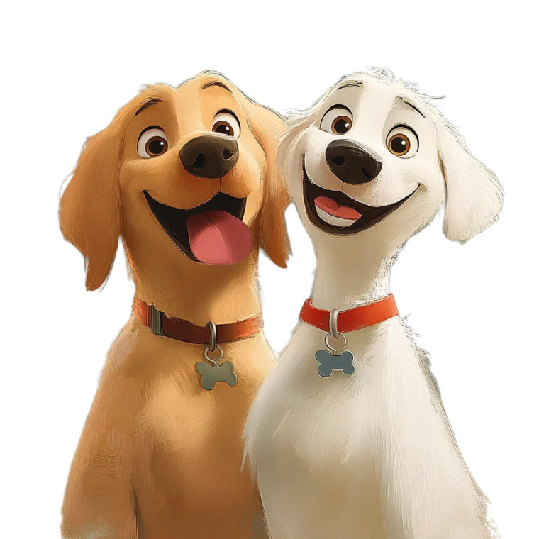 Loving Dogs Vinyl Car Decal Sticker – Waterproof & UV-Resistant 8"