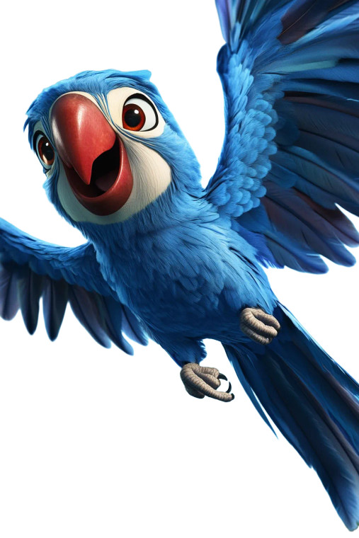 Cartoon Parrot Design Vinyl Car Decal Sticker – Waterproof & UV-Resistant 8"