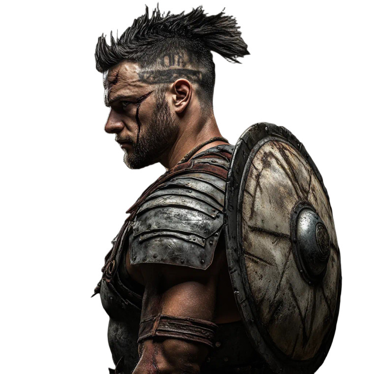 Gladiator Profile V3 Vinyl Car Decal Sticker – Waterproof & UV-Resistant 8"