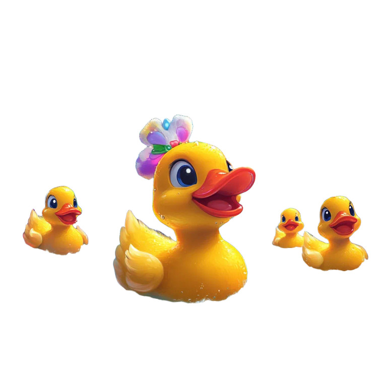 Magical Duck Carnival Vinyl Car Decal Sticker – Waterproof & UV-Resistant 8"
