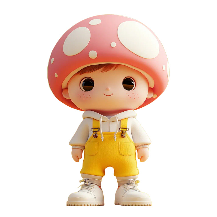 Mushroom Head Boy V2 Vinyl Car Decal Sticker – Waterproof & UV-Resistant 8"