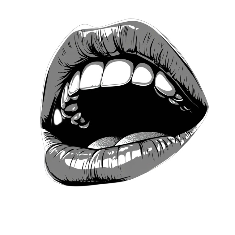 Vintage Vampire Grin Vinyl Car Decal Sticker – Waterproof & UV-Resistant 8"