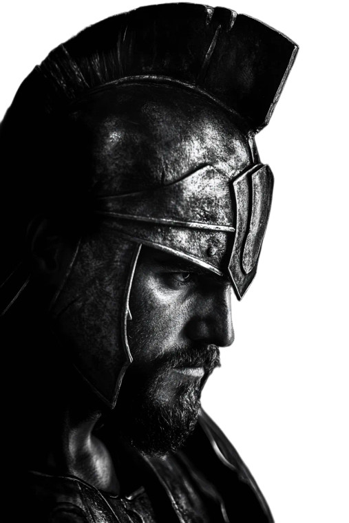 Spartan Warrior Portrait V25 Vinyl Car Decal Sticker – Waterproof & UV-Resistant 8"