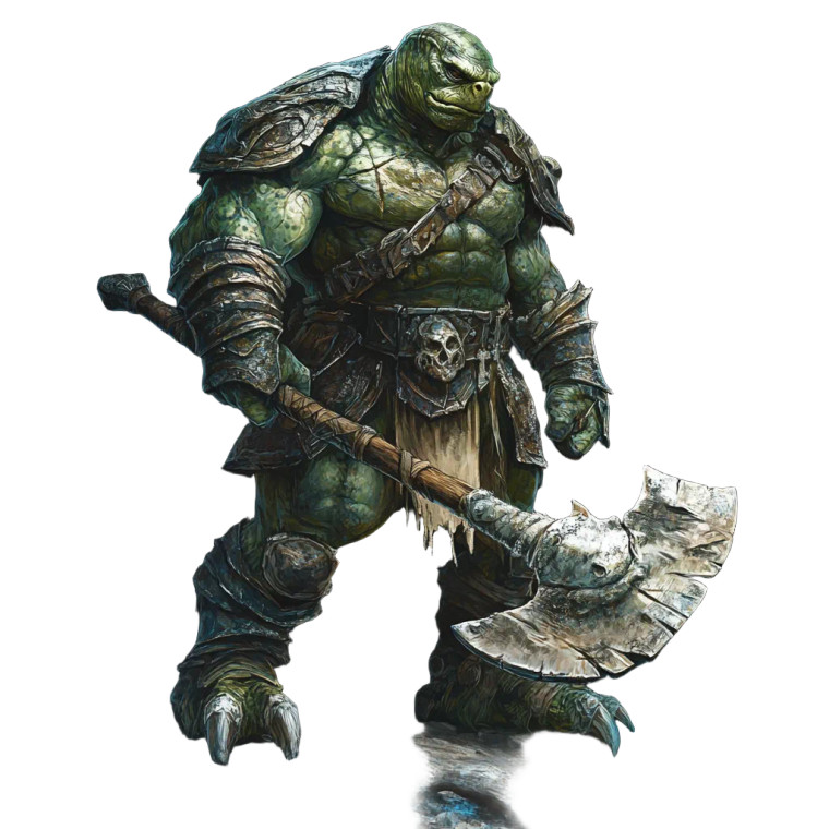 Turtle God Barbarian Vinyl Car Decal Sticker – Waterproof & UV-Resistant 8"