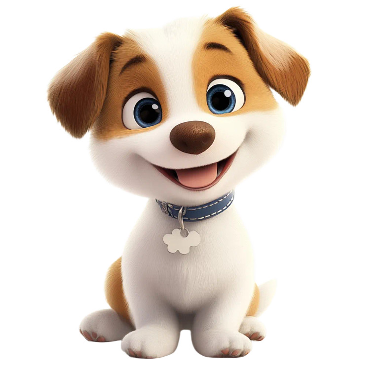 Happy Cute Puppy Vinyl Car Decal Sticker – Waterproof & UV-Resistant 8"