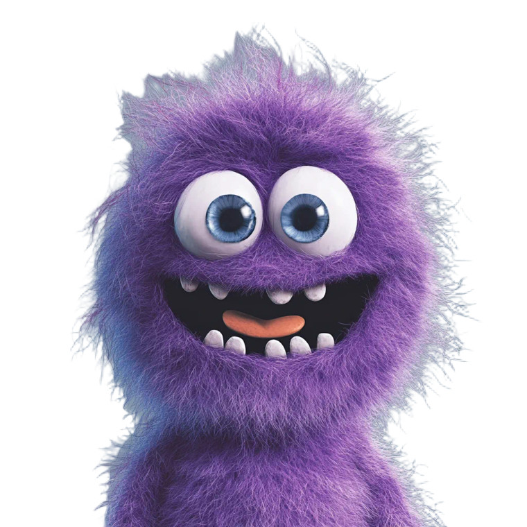 Purple Monster Vinyl Car Decal Sticker – Waterproof & UV-Resistant 8"