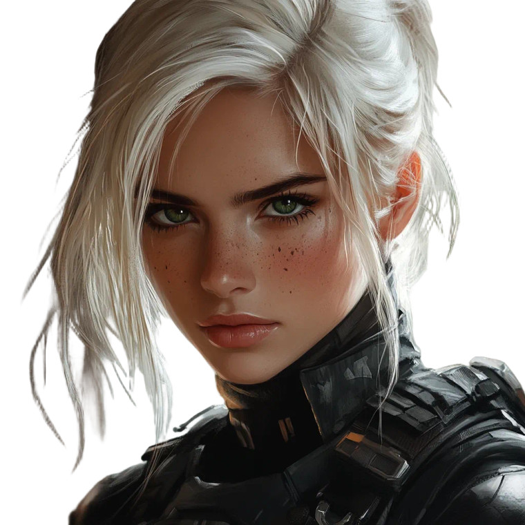 Policewoman In Armory Vinyl Car Decal Sticker – Waterproof & UV-Resistant 8"