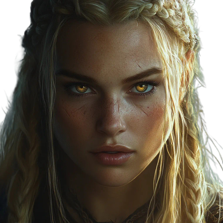 Viking Shieldmaiden Vinyl Car Decal Sticker – Waterproof & UV-Resistant 8"