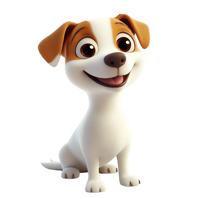 Playful Jack Russell Vinyl Car Decal Sticker – Waterproof & UV-Resistant 