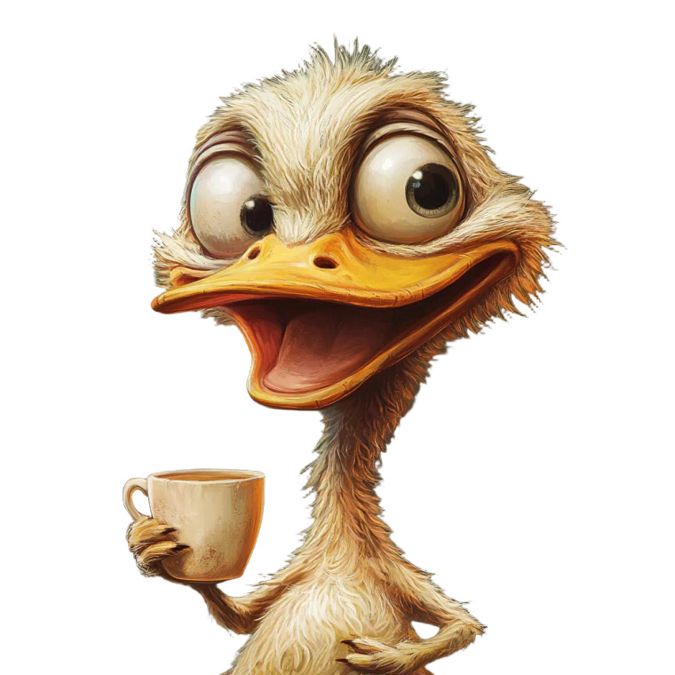 Goofy Grinning Duck Vinyl Car Decal Sticker – Waterproof & UV-Resistant 8"