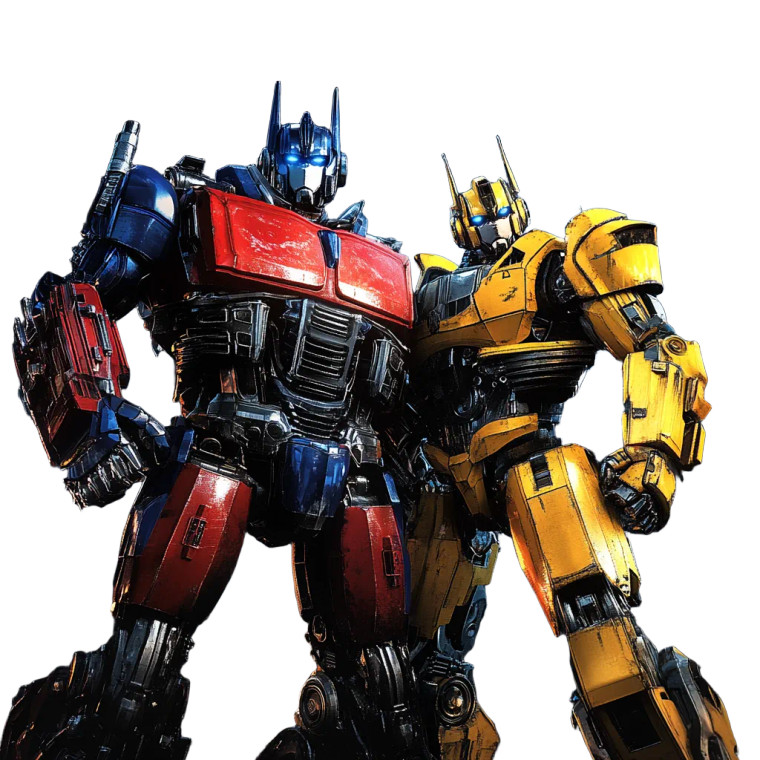 Optimus And Bumblebee Vinyl Car Decal Sticker – Waterproof & UV-Resistant 8"