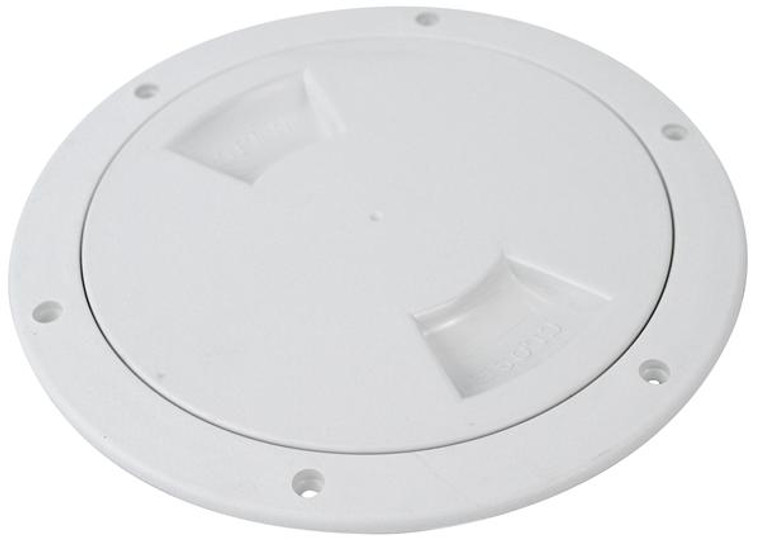 Ultimate Boat Deck Plate | 6 Inch Screw-Out Design | Durable ABS Plastic | Weather-Resistant