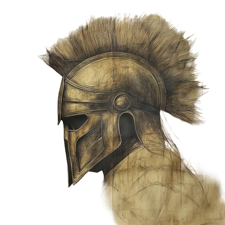 Parchment Pencil Helmet Vinyl Car Decal Sticker – Waterproof & UV-Resistant 8"