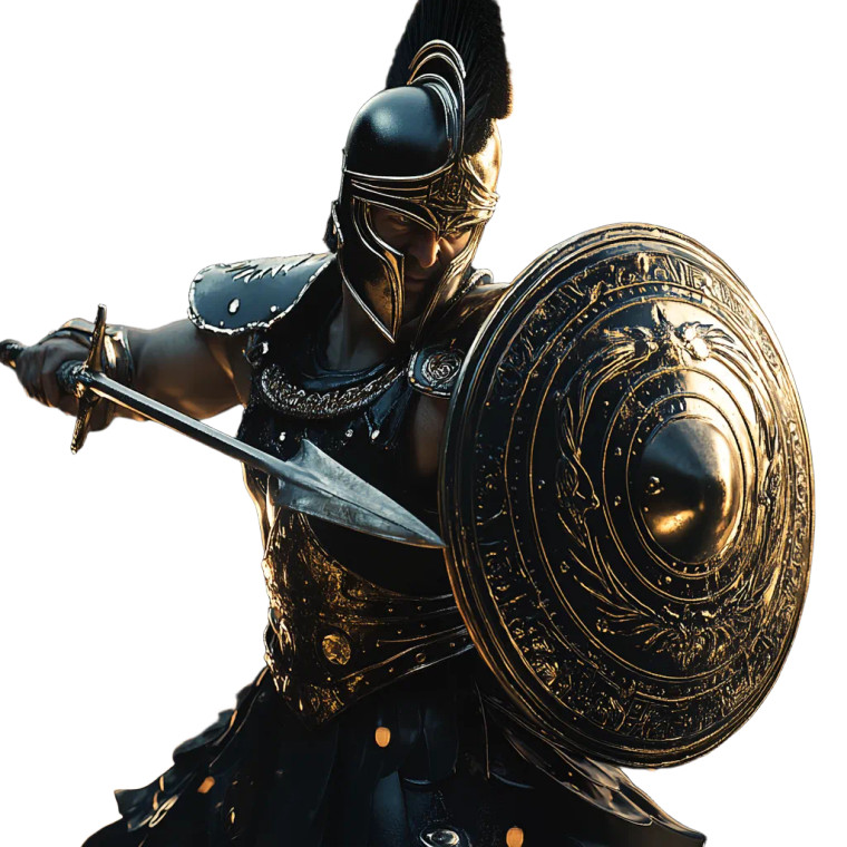 Armored Warrior V18 Vinyl Car Decal Sticker – Waterproof & UV-Resistant 8"