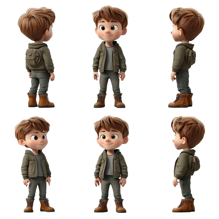 Curious Boy Model Vinyl Car Decal Sticker – Waterproof & UV-Resistant 8"