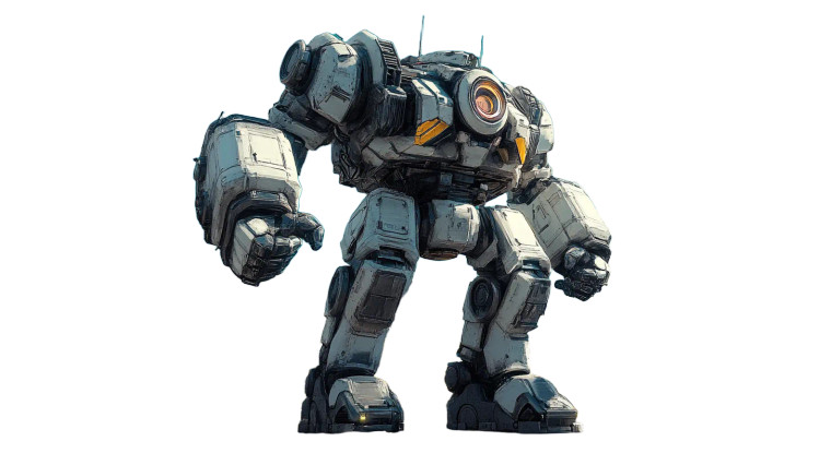 Giant Robot Walk Vinyl Car Decal Sticker – Waterproof & UV-Resistant 8"