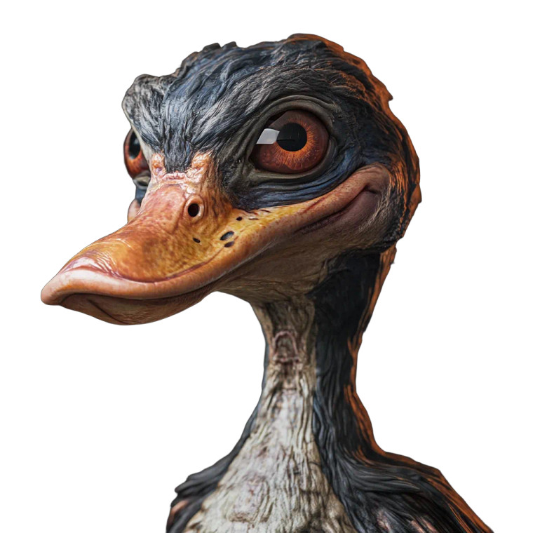 Duck Human Hybrid Vinyl Car Decal Sticker – Waterproof & UV-Resistant 8"