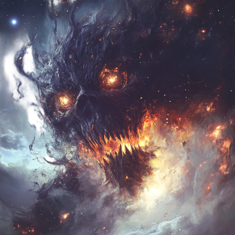 Void Elemental Monster Vinyl Car Decal Sticker – Waterproof & UV-Resistant 8"