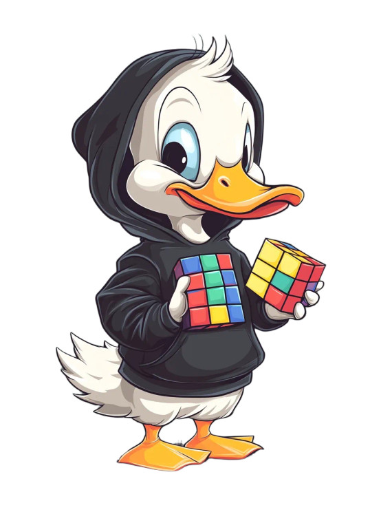 Hoodie Duck Vinyl Car Decal Sticker – Waterproof & UV-Resistant 8"