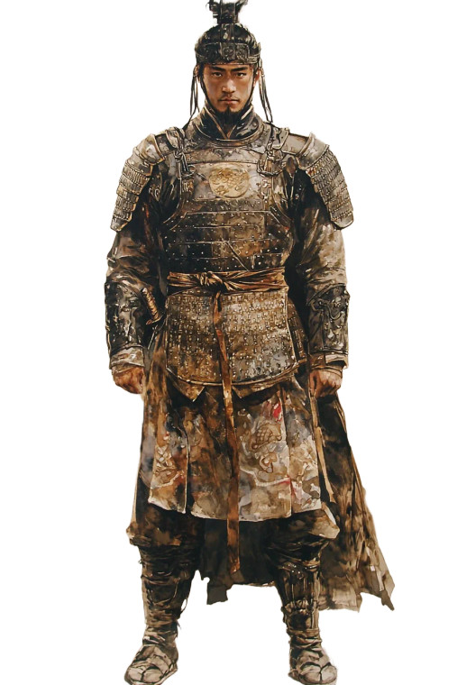 Ancient Chinese Soldier V6 Vinyl Car Decal Sticker – Waterproof & UV-Resistant 8"