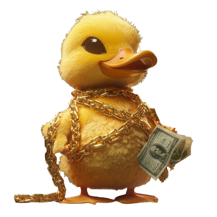 Famous Rich Duck Vinyl Car Decal Sticker – Waterproof & UV-Resistant 8"