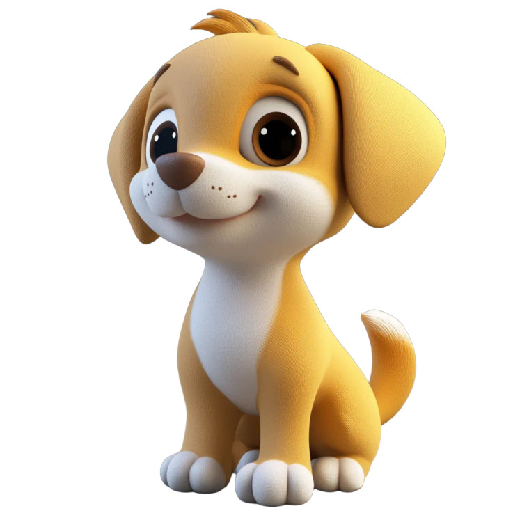 Cute Cartoon Puppy V6 Vinyl Car Decal Sticker – Waterproof & UV-Resistant 8"