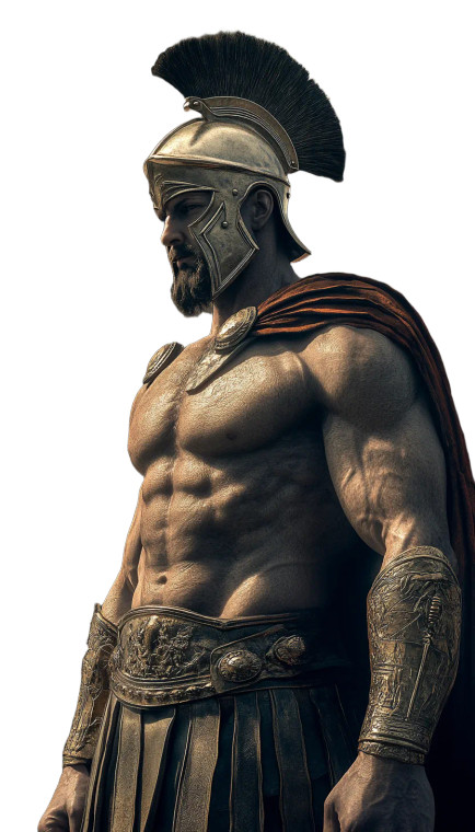 Spartan Philosopher Vinyl Car Decal Sticker – Waterproof & UV-Resistant 8"