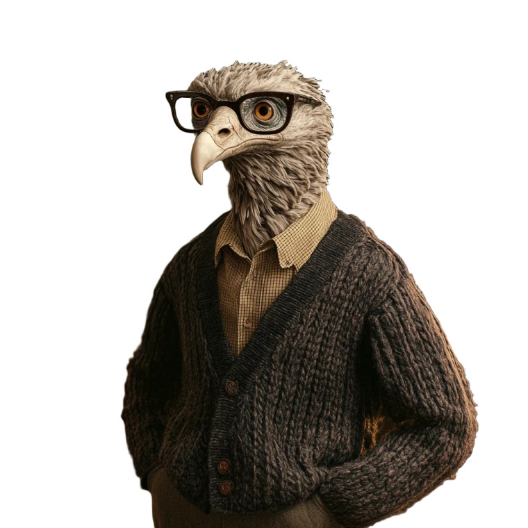 Vulture Therapist Vinyl Car Decal Sticker – Waterproof & UV-Resistant 8"