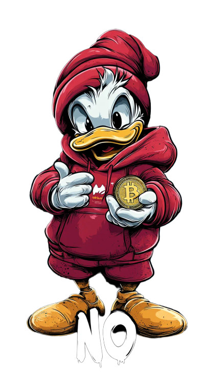 Scrooge Mcduck Bitcoin V3 Vinyl Car Decal Sticker – Waterproof & UV-Resistant 8"