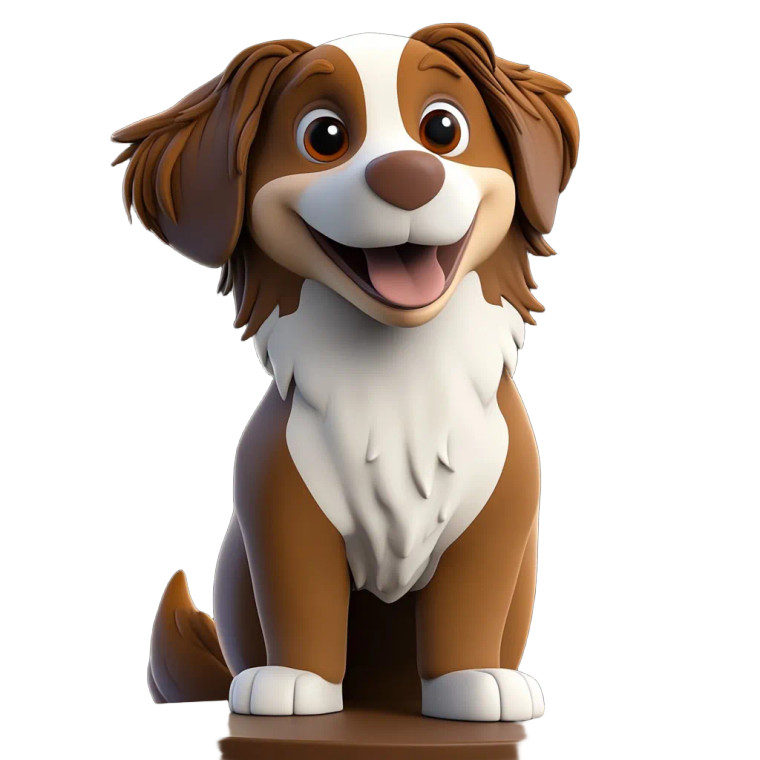 Cartoon Aussie Dog Vinyl Car Decal Sticker – Waterproof & UV-Resistant 8"