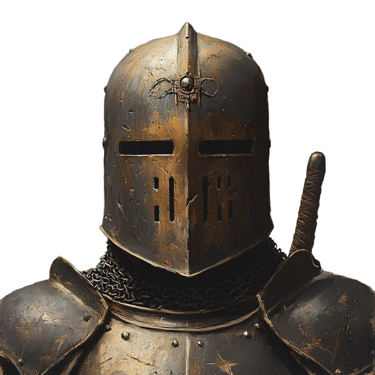 Medieval Larp Bot Vinyl Car Decal Sticker – Waterproof & UV-Resistant 8"