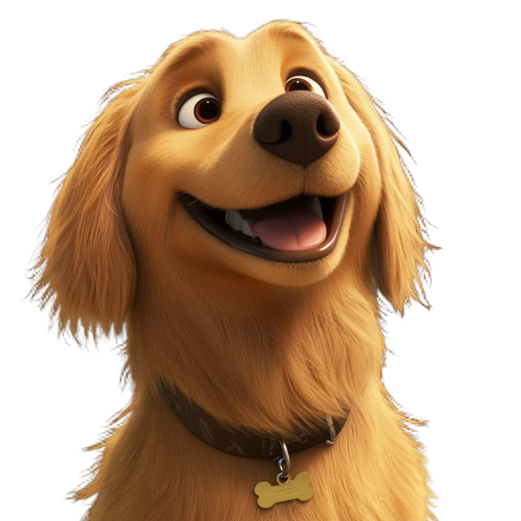 Golden Retriever Smile Vinyl Car Decal Sticker – Waterproof & UV-Resistant 8"