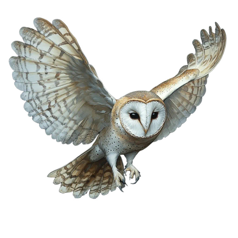 Flying Cartoon Owl Vinyl Car Decal Sticker – Waterproof & UV-Resistant 8"