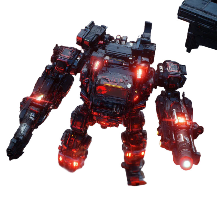 Mech Assault Vinyl Car Decal Sticker – Waterproof & UV-Resistant 8"