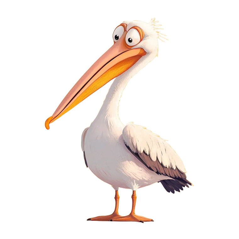 Human Pelican Vinyl Car Decal Sticker – Waterproof & UV-Resistant 8"