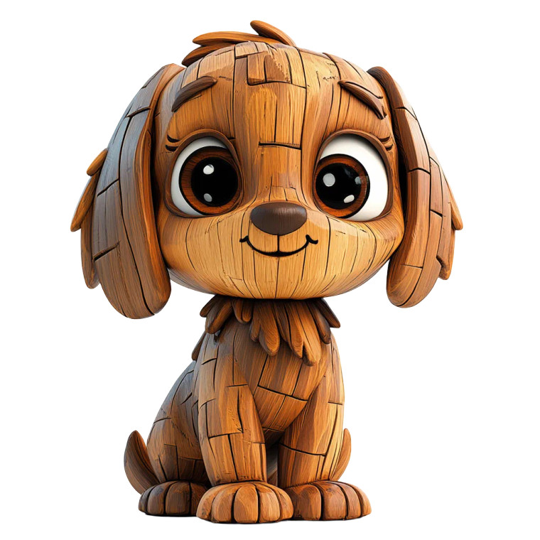 Wooden Cocker Spaniel Vinyl Car Decal Sticker – Waterproof & UV-Resistant 8"