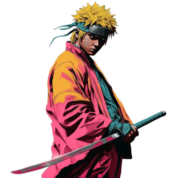 Naruto Uzumaki Portrait V3 Vinyl Car Decal Sticker – Waterproof & UV-Resistant 8"