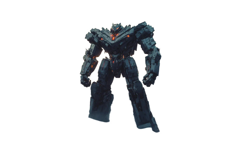 Gundam Amidst Ruins Vinyl Car Decal Sticker – Waterproof & UV-Resistant 8"