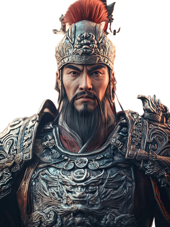 Yue Fei Portrait Vinyl Car Decal Sticker – Waterproof & UV-Resistant 8"