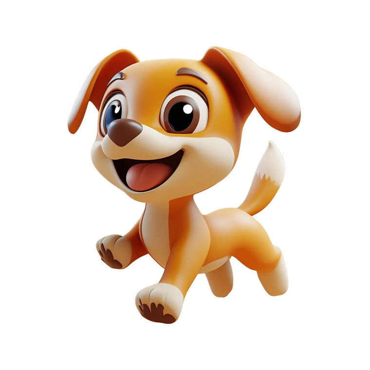 Cute Dog Cartoon V2 Vinyl Car Decal Sticker – Waterproof & UV-Resistant 8"